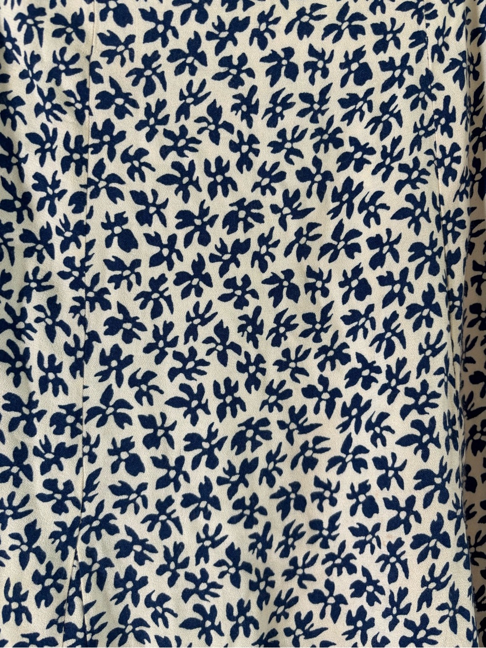 Reformation Bryson Skirt with Blue Floral Print - Picture 4 of 4